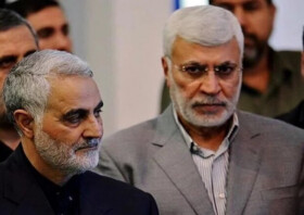 حضور فرماندهان عالی رتبه نظامی ایران در منزل شهید ابومهدی المهندس در تهران 