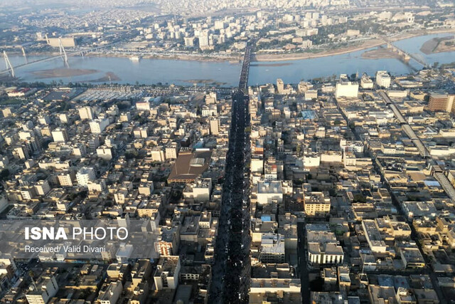 "ژنرال" به کارون رسید تشییع پیکر سردار قاسم سلیمانی در اهواز