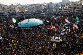 The grand funeral of Iranian Commander Lieutenant General Qassem Soleimani, Tehran, Iran, January 6, 2020.
