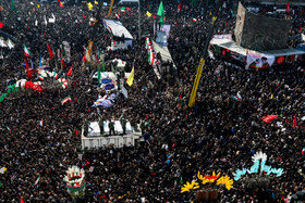 The grand funeral of Iranian Commander Lieutenant General Qassem Soleimani, Tehran, Iran, January 6, 2020.
