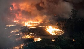 آتش 125 بار به جان باغات و مراتع ساوه افتاد