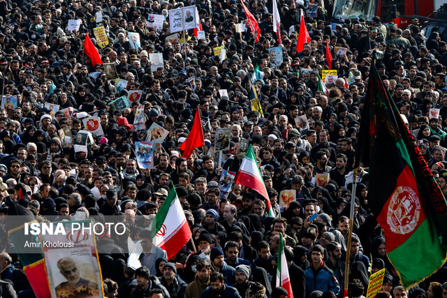 بازتاب حضور چند میلیونی مردم در مراسم تشییع سردار سلیمانی در رسانههای خارجی بازتاب حضور چند میلیونی مردم در مراسم تشییع سردار سلیمانی در رسانههای خارجی
