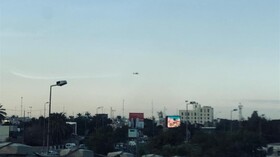 پرواز بالگردهای آمریکایی بر فراز آسمان بغداد