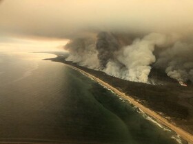 دود عظیم آتش‌سوزی‌های استرالیا از شیلی و آرژانتین قابل رویت است
