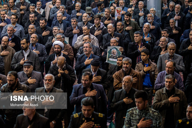 مراسم شام غریبان سردار سلیمانی در اراک برگزار شد