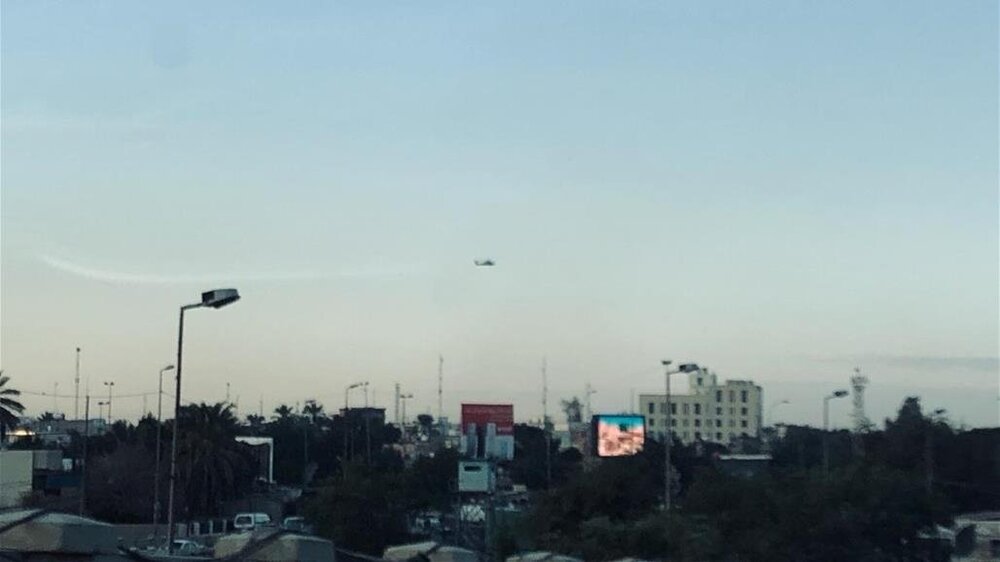 پرواز گسترده پهپادها و بالگردها بر فراز بغداد/ آماده باش گروه‌های مقاومت عراق