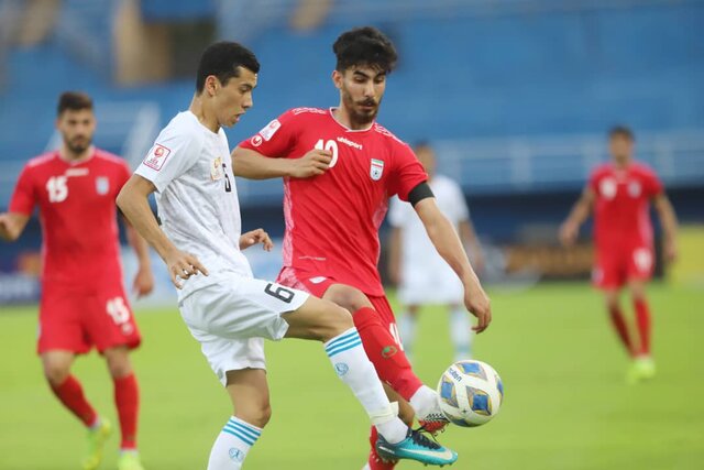 دیدار تیم‌های ملی امید ایران و ازبکستان رقابت های قهرمانی آسیا 2020