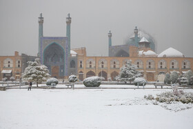 اولین بارش برف زمستانی در اصفهان
