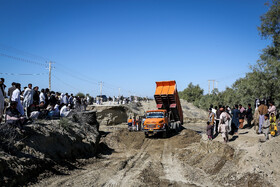 سیل در منطقه «عورکی» سیستان و بلوچستان