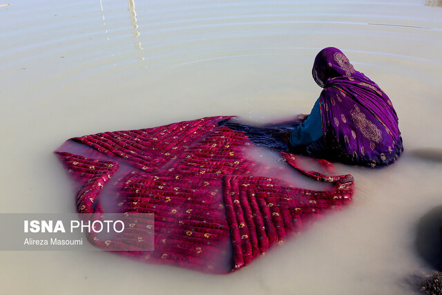 چرا از حوادث پی در پی درس نمیگیریم؟ سیل در منطقه «عورکی» سیستان و بلوچستان