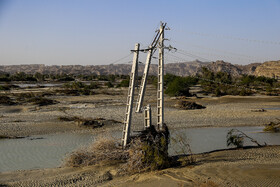 خسارات سیل در جاسک