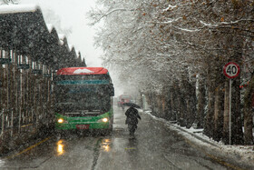 Heavy snow falls across Tehran, Iran, January 19, 2020.