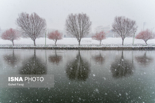 برف و باران در راه قزوین برف و باران در راه قزوین