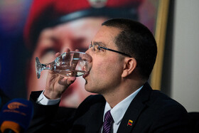 نشست خبری خورخه آرئاسا، وزیر امور خارجه ونزوئلا