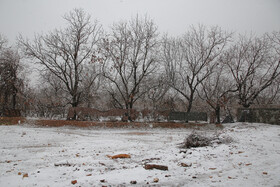بارش برف در شهرک های اطراف شبراز شیراز