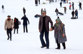 تفریحات زمستانی در کرمان _ ارتفاعات سیرچ