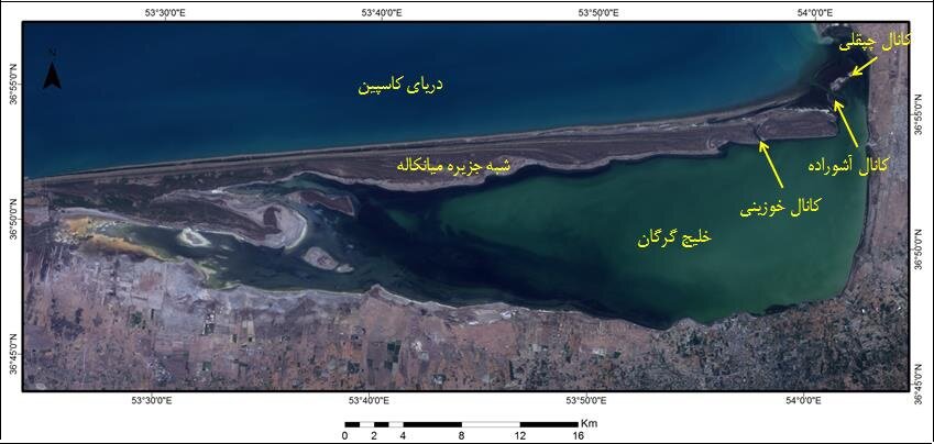تسهیل سازی در ۳ کانال ورود آب دریای خزر راهکاری برای نجات خلیج گرگان