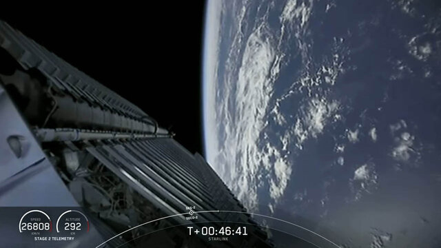 ۶۰ ماهواره "استارلینک" امروز پرتاب می‌شود