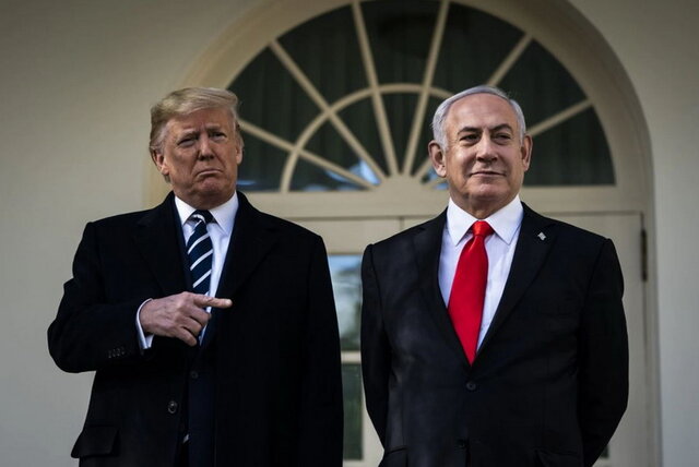 ترامپ: اراضی فلسطینی‌ها دو برابر می‌شود/نتانیاهو: طرح ترامپ، مسیر واقعی صلح پایدار است