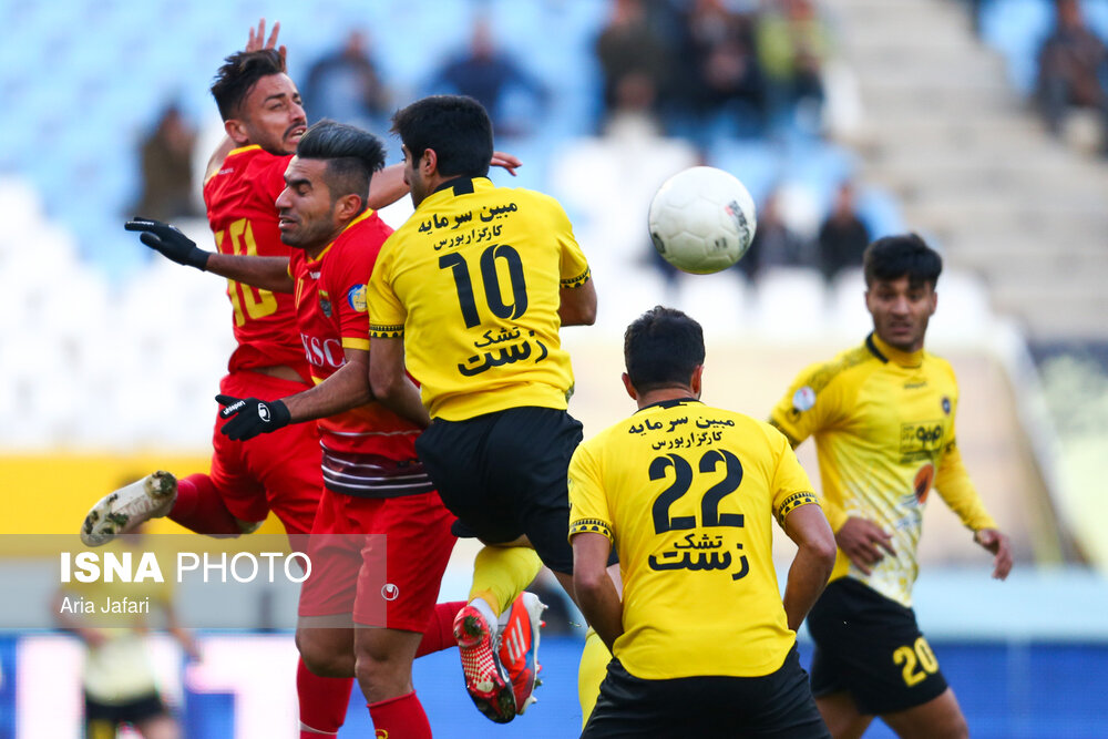 During a Propaganda football match between Iran's Sepahan FC and