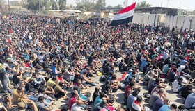 بازگشت حامیان صدر به میدان التحریر/دیده‌بان حقوق بشر: خشونت علیه معترضان عراقی افزایش یافته است