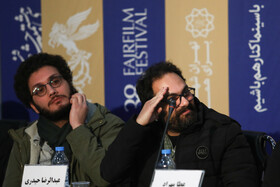 نشست خبری عوامل فیلم قصیده گاو سفید در سی و هشتمین جشنواره فیلم فجر