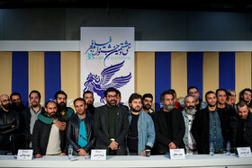 نشست خبری عوامل فیلم «روز صفر» در سی و هشتمین جشنواره فیلم فجر