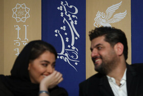 پنجمین روز سی و هشتمین جشنواره فیلم فجر - سام درخشانی و ریحانه پارسا در نشست خبری فیلم «خوب بد جلف ۲»