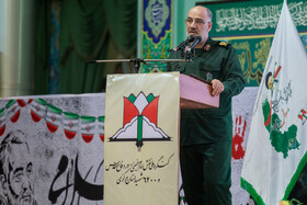 سخنرانی سردار محسن کریمی فرمانده سپاه روح‌الله استان مرکزی در مراسم چهلمین روز شهادت سردار قاسم سلیمانی