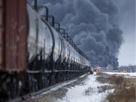 انفجار قطار حامل نفت در کانادا