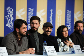 The film crew of “The Under Cover” is present in the press conference of the 38th Fajr Film Festival, Tehran, Iran, February 7, 2020.