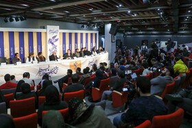 The film crew of “The Under Cover” is present in the press conference of the 38th Fajr Film Festival, Tehran, Iran, February 7, 2020.