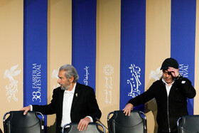 The film crew of “Exodus” is present in the press conference of the 38th Fajr Film Festival, Tehran, Iran, February 7, 2020.