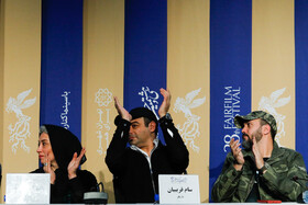 The film crew of “Exodus” is present in the press conference of the 38th Fajr Film Festival, Tehran, Iran, February 7, 2020.