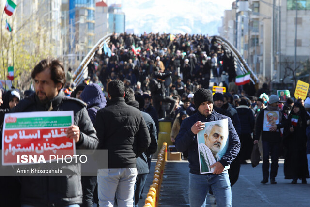 گزارش شبکه المیادین از راهپیمایی 22 بهمن