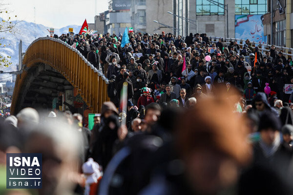 ویدئو / راهپیمایی ۲۲ بهمن در تهران