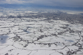 تصاویر هوایی از  مناطق برف گرفته گیلان