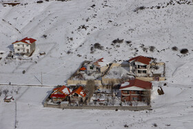 تصاویر هوایی از  مناطق برف گرفته گیلان