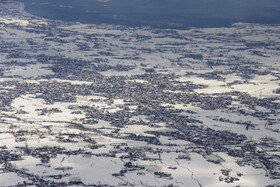 تصاویر هوایی از  مناطق برف گرفته گیلان