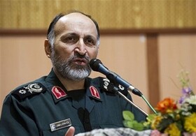 سردار حجازی: پرچم شهیدان سلیمانی و ابومهدی بر زمین نمی‌افتد/ هیچ پایگاهی در سوریه نداریم