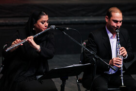 اجرای ارکستر «چکاوک»در پنجمین شب سی و پنجمین جشنواره موسیقی فجر