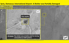اسرائیل مدعی انتشار تصاویر انهدام انبار تسلیحات در اطراف فرودگاه دمشق شد