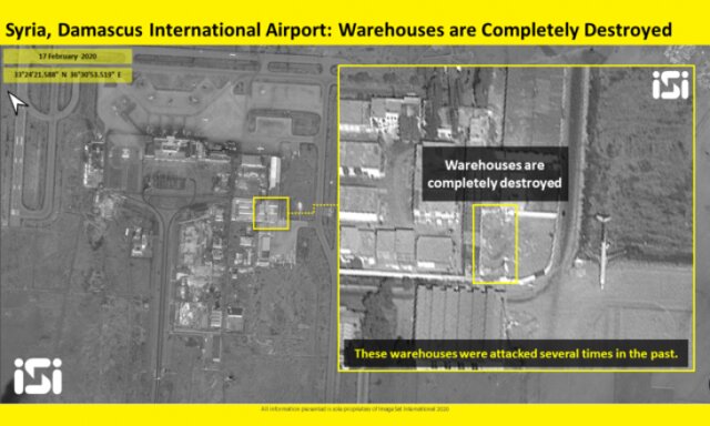 اسرائیل تصاویر ادعایی از انهدام انبار تسلیحات در اطراف فرودگاه دمشق را منتشر کرد