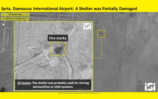 اسرائیل تصاویر ادعایی از انهدام انبار تسلیحات در اطراف فرودگاه دمشق را منتشر کرد