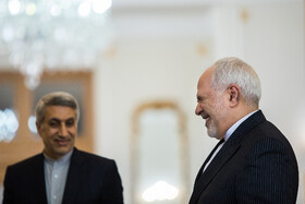 محمد جواد ظریف، وزیر امور خارجه کشورمان در حاشیه دیدار با وزیر خارجه هلند