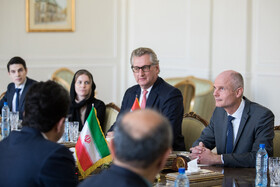 «استف بلوک» وزیر امور خارجه دولت پادشاهی هلند در دیدار با محمد جواد ظریف، وزیر امور خارجه کشورمان