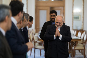 محمد جواد ظریف، وزیر امور خارجه کشورمان در حاشیه دیدار با وزیر خارجه هلند