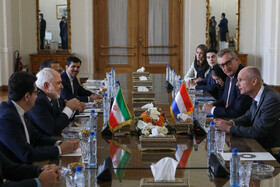 دیدار وزیر خارجه هلند با محمد جواد ظریف