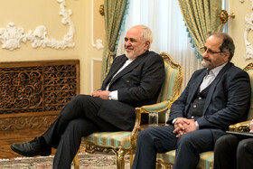 دیدار «استف بلوک» وزیر امور خارجه دولت پادشاهی هلند با حسن روحانی، رییس جمهوری