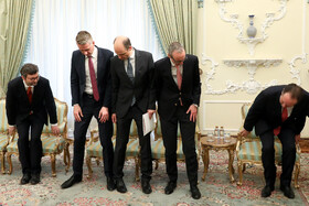  هیات همراه «الکساندر شالنبرگ» وزیر خارجه اتریش در دیدار با رییس جمهوری